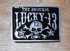 THE ORIGINAL LUCKY 13 SKULL Belt Buckle Belt Buckle Approx 100g, Approx 10 X 7.5cm