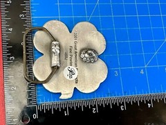 Lucky Four Leaf Clover Green Belt Buckle By Great American Products