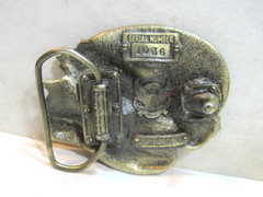 Vintage Belt Buckle Harley Davidson Eagle Ride To Live, Live To Ride 1982 USA