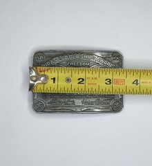 1982 Vintage NRA Belt Buckle Leadership Award For Recruiting Members Western Gun