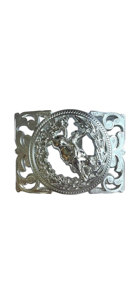 Rodeo western cowboy Style belt buckle Hebilla Vaquera Jinete