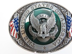 New United States of America Belt Buckle Great Americal Products Metal