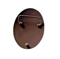 Western Belt Buckle 4.25 x 3.25 in Handcrafted Oval Engraved Brown Gold 2.25