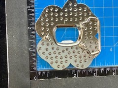 Lucky Four Leaf Clover Rhinestone Covered Belt Buckle with Bottle Opener