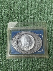 Vintage 1991 Siskiyou Native Indian Head Buffalo 1937 Nickle Belt Buckle NEW