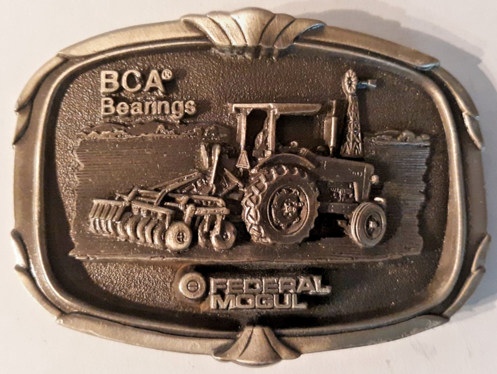 belt buckle BCA Bearings Federal Mogul tractor 3.5&Prime; long by Great American