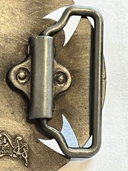 Celtic Cross Belt Buckle Irish Antique Knot Shield Brushed Silver 2.5&Prime; Indie 80s