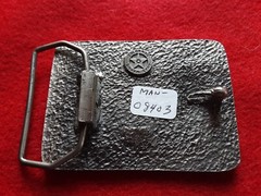 SOLID PEWTER BELT BUCKLE, « ARIZONA » 3-D DESIGN, MAN-0724*08403