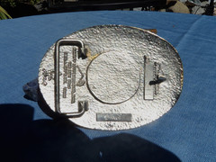 AMERICAN JOHN WAYNE MEN 1ST EDITION #511 24KGP ADM RAINY MTN WESTERN BELT BUCKLE