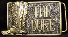 WB01188 *NOS* 2010 BRADFORD EXCHANGE **JOHN WAYNE – THE DUKE (BOOTS)** BUCKLE
