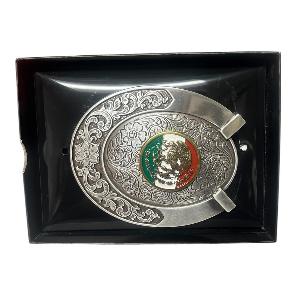 Ariat Belt Buckle Mexican Flag Horseshoe Shape – A37021