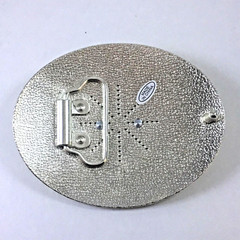Men&rsquo;s Belt Western Style Buckle Shine COWBOY BOOTS Silver Color Medium Size