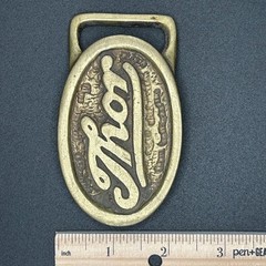Vintage Thor Motocross Belt Buckle Brass Tone Oval Racing Logo Unisex