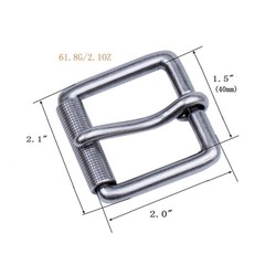 1.5&Prime;(38mm-40mm) Belt Buckle Roller Single Prong Heavy Duty Replacement Buckle…