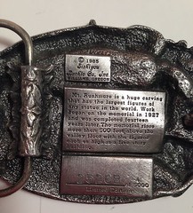 NEVER WORN 1985 Siskiyou Williams MT Rushmore South Dakota Belt Buckle LE