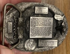 Vintage 1870-1890 OLD WEST GUNFIGHTERS Limited Edition 215 Belt Buckle U.S.A