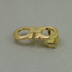 Gold Salvatore Ferragamo Classic Alloy Belt Buckle for 34-35mm belt US shipping