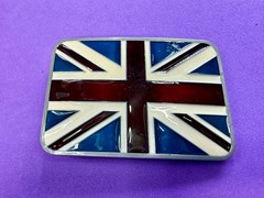 Great Britain Union Flag British Jack United Kingdom Patriotic Belt Buckle