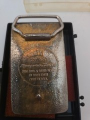 Snap-On BTS SPP-525 Tools 24KT Gold-Silver Plate On Solid Brass Belt Buckle