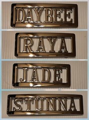 Personalized Custom Name Metal Belt Buckle -Put your name / word or# on a Buckle