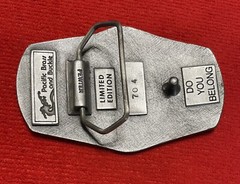 Pacific Brass And Buckle Sergeants Major Association Pewter Belt Buckle LE # 704