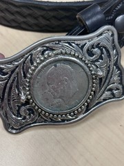 1971 Eisenhower Dollar Coin Belt Buckle!!!