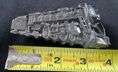 TRAIN STEAM ENGINE 4-6-2 PACIFIC TYPE LOCOMOTIVE BELT BUCKLE USA