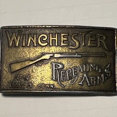 Winchester Men&rsquo;s Rectangular Western Belt Buckle Antique Finish 1.75&Prime; MPN 608
