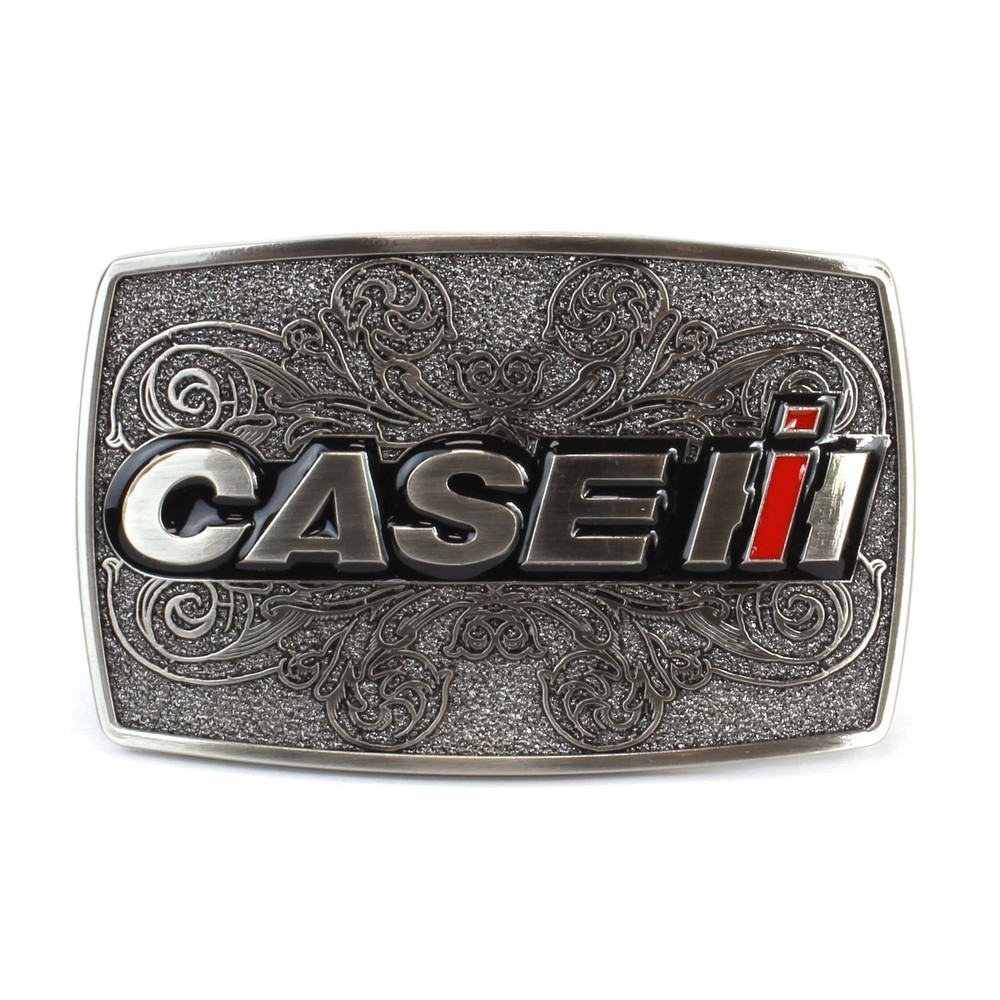 Case IH Logo Western Style Metal Belt Buckle with Hook Style Closure ZJD608