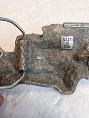 Vintage 1977 Cutout Bergamot Semi Trailer Belt Buckle Truck Driver Rig USA Y-38
