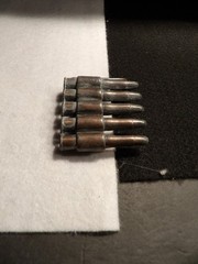 Belt Buckle Rifle Bullets – Outdoorsman 5 bullet – Faux