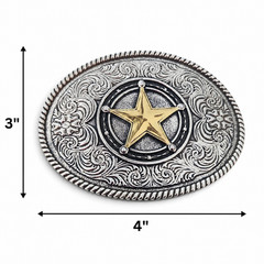 Lone Star Belt Buckle Sheriff Badge Men Women Rodeo Western New Big Texas Style