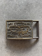 VIntage Levi’s Original Riveted Brass Belt Buckle 70s 80s XX Made In USA