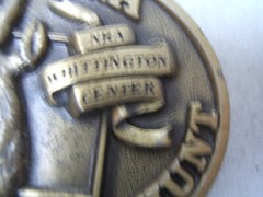 Montana Deer & Antelope Hunt NRA Whittington Center Brass Belt Buckle