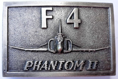 USAF belt buckle Phantom II F4 USAF fighter jet plane airplane 3.25&Prime;