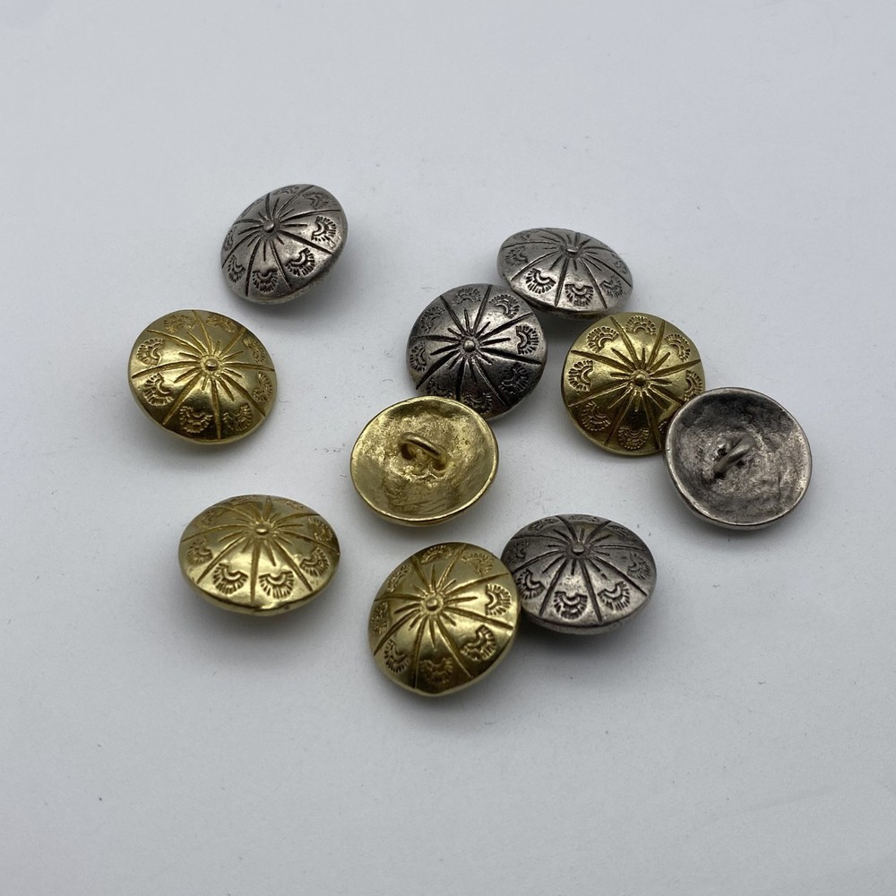 Brass Round Sewing Button Clothing Classic Button DIY lot