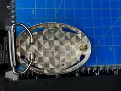 Open Here 2004 NOS Belt Buckle and Bottle Opener by Silver Moon Concepts