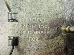 Vintage solid Brass Nap Inc. Canadian Geese Enameled Belt Buckle F02 3&Prime;x2.5&Prime;
