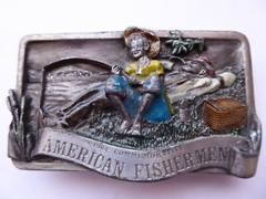 1984 American Fishermen Commemorative Belt Buckle Limited Edition Arroyo Grande
