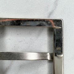 Silver Tone Simple Basic Belt Buckle