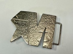 Mecca Vintage Clothing Line Textured Silver Color Belt Buckle