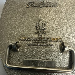 Western Chianina Bull 24KGP Men&rsquo;s Belt Buckle 1st edition Award Design Medals
