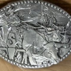 NEW SEALED COWBOY WESTERN CATTLE DRIVE LONGHORN STEER ZEE SERIES BELT BUCKLE
