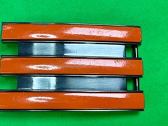 Adidas Golf 3 Stripe Orange & Black Color Trophy Award Style Used Belt Buckle