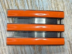 Adidas Golf 3 Stripe Orange & Black Color Trophy Award Style Used Belt Buckle