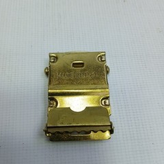Khaki Web Belt with Brass look Friction Buckle « I&rsquo;m Proud To Be An American » USA