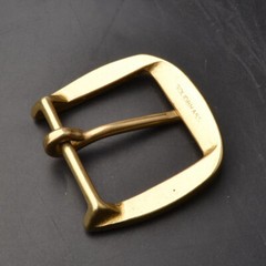 2pcs DIY heavy duty single prong brass leather belt buckle removable clasp for