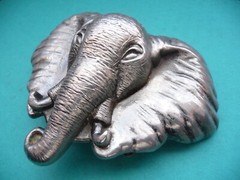 Beautiful Voluminous Men&rsquo;s Belt Buckle Elephant