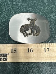Vintage Broncho Riding Rodeo Belt Buckle Made in U.S.A.