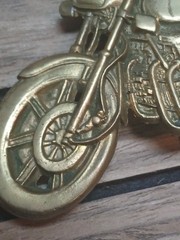 Motorcycle Belt Buckle BBB Baron Buckle Solid Brass 1978 Taiwan 6099 Vtg (WG)